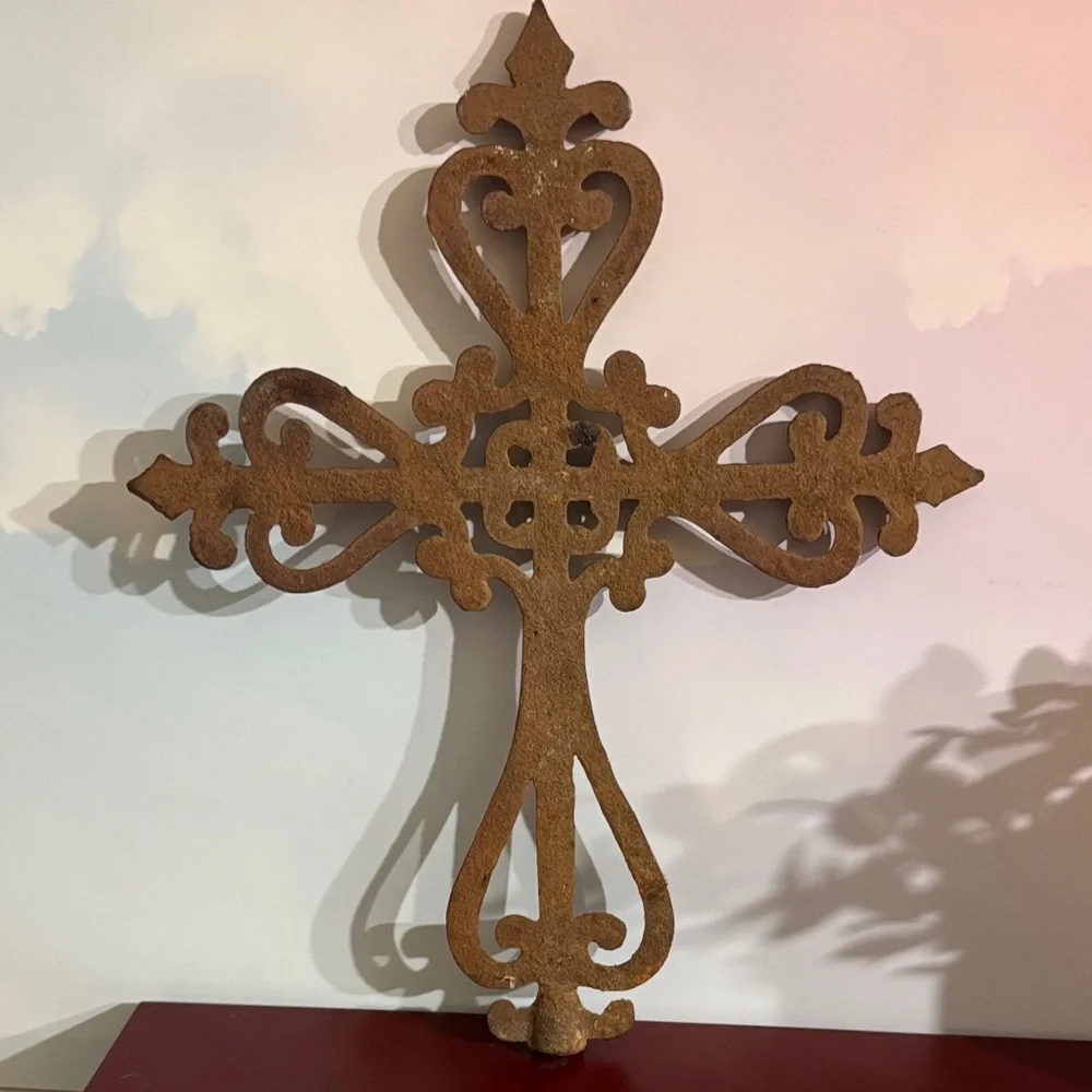 Vintage Decorative iron Wall Cross